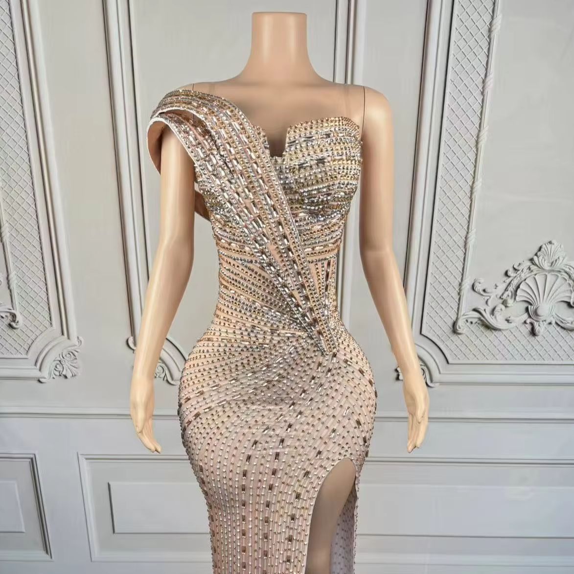 Women Formal Wear For Graduation - Xiangbin Sparkly Crystals Formal Long Dresses