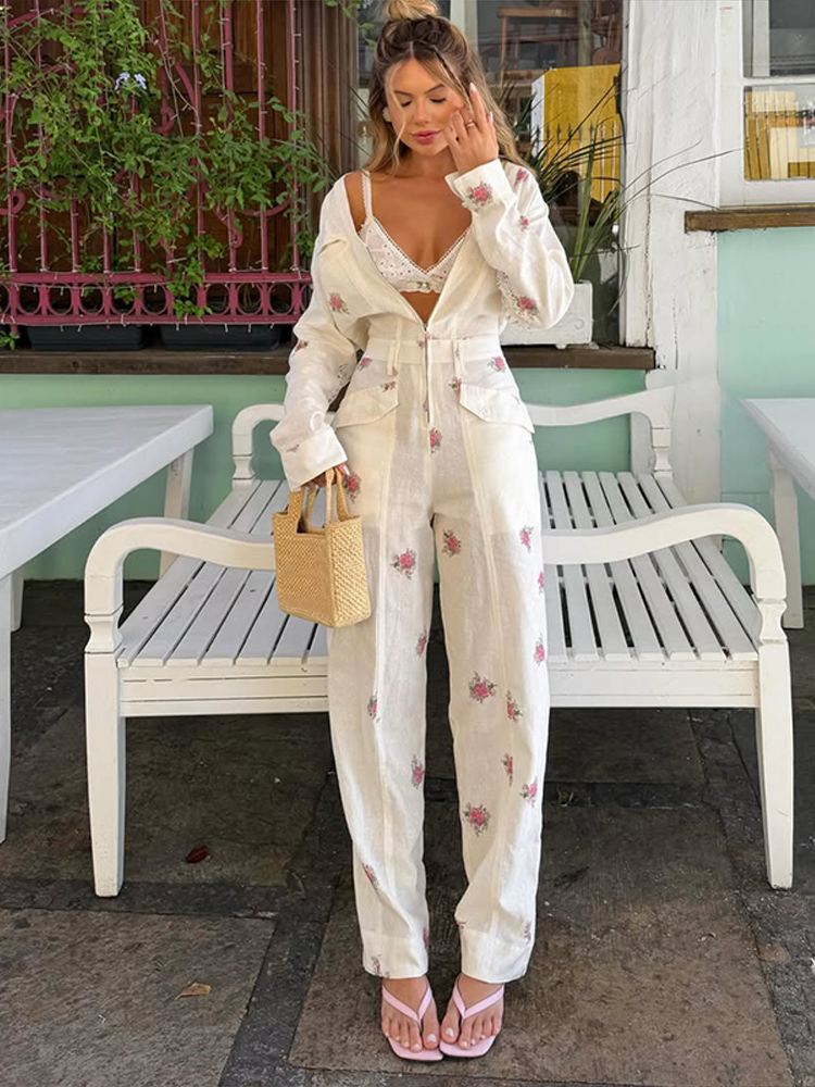 2026 Autumn Elegant Print Wome - Women'S Formal Wear Jumpsuit 评论和价格