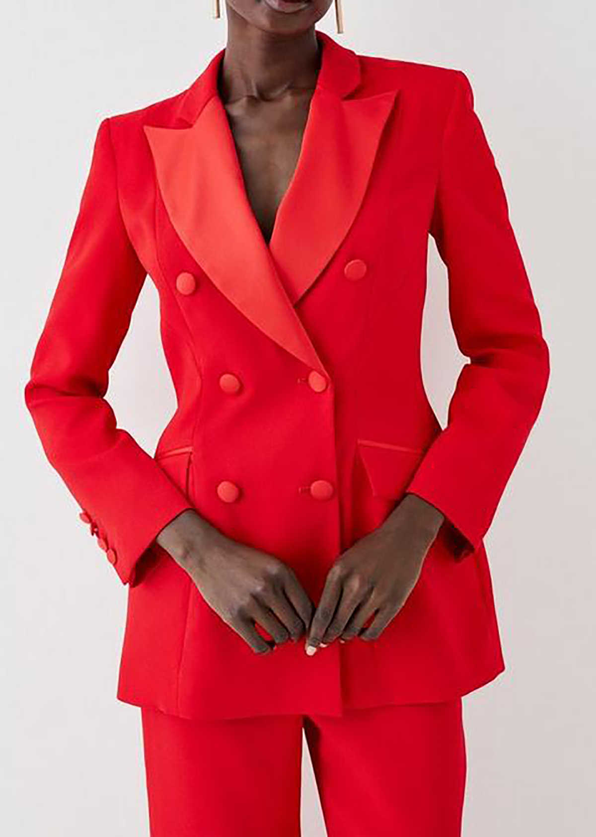 Formal Red Women Pants Suits C - Women Formal Wear For Graduation 评论和价格