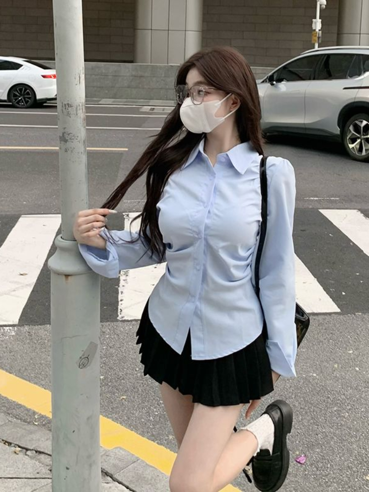 Woman Top Blue Spring and Autu - Formal Wear For Women Xl 评论和价格