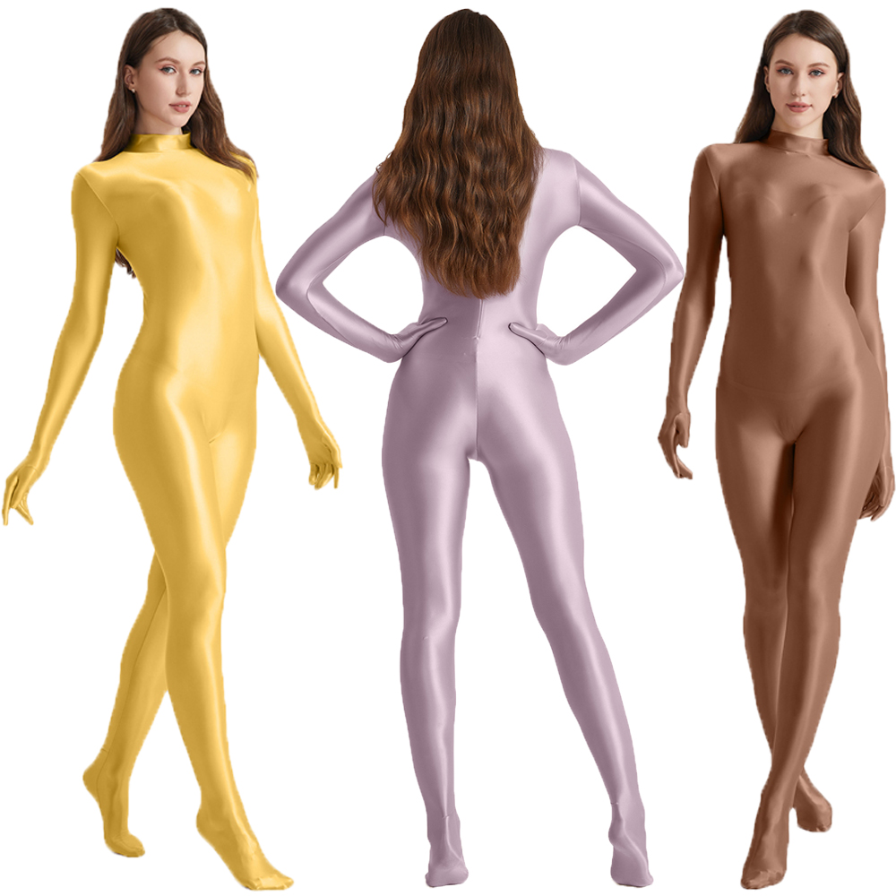Women Oil Stretch High Neck Bo - Women'S Formal Wear Jumpsuit 评论和价格