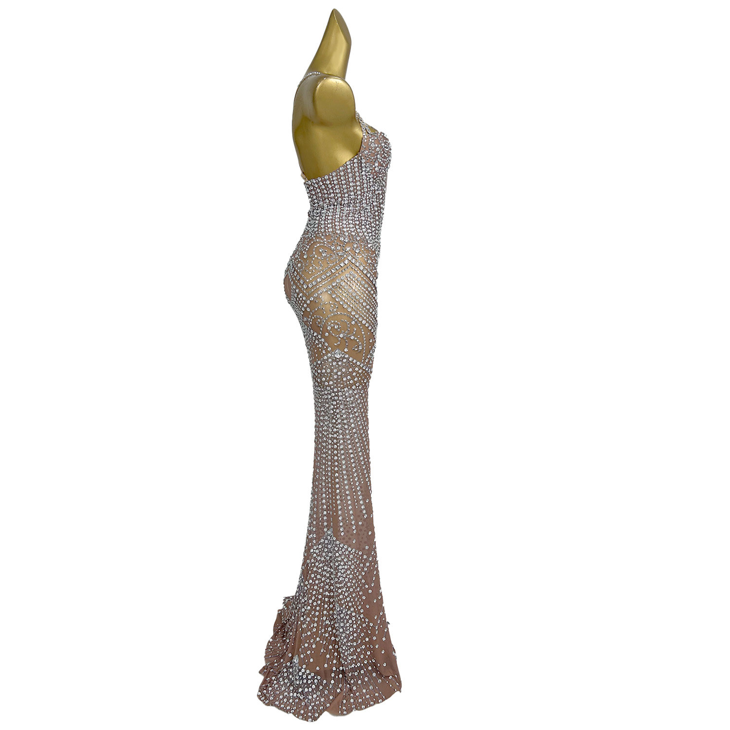 Sexy See Through Banquet Party - Women'S Formal Dinner Wear 评论和价格