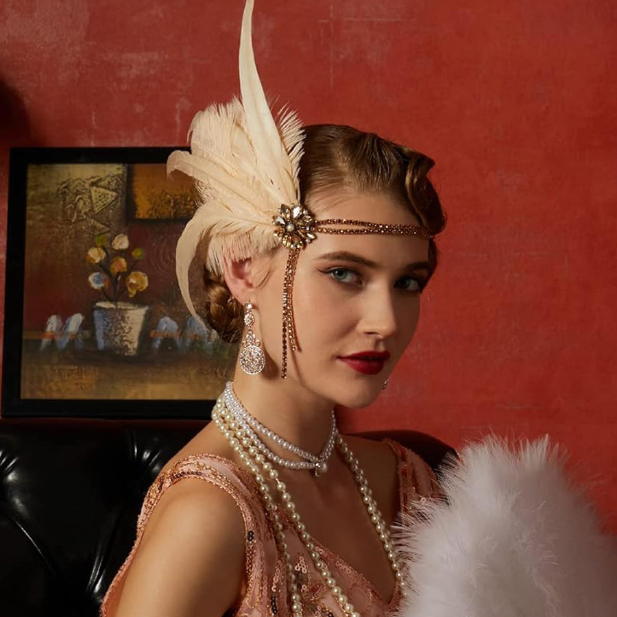 1920s Vintage Party Jewelry Se - Pearl Necklace Set 评论和价格
