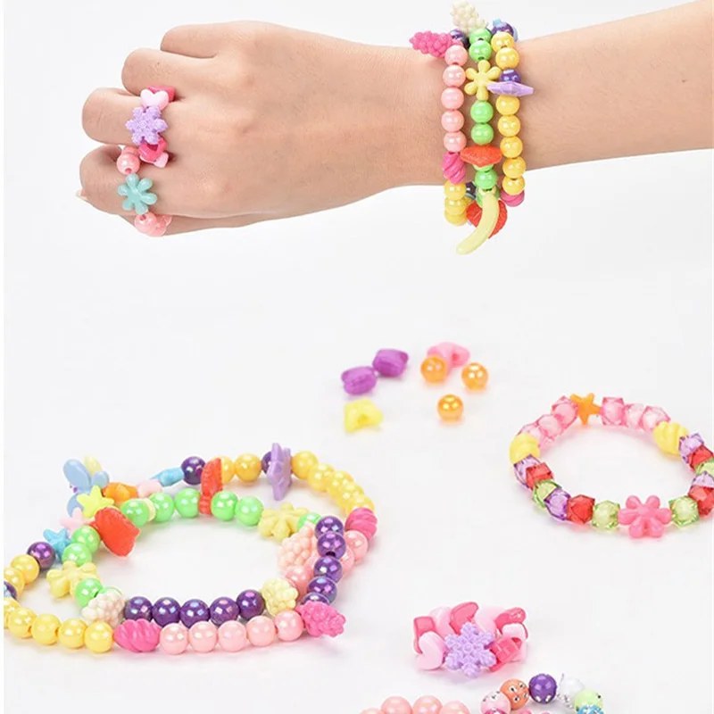 Girls DIY Bead Set Jewelry Mak - Pearl Necklace Set 评论和价格