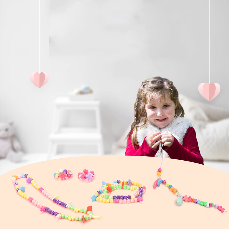 Girls DIY Bead Set Jewelry Mak - Pearl Necklace Set 评论和价格