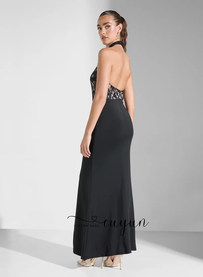 CUYUN Customized Black Sexy La - Women'S Formal Dinner Wear 评论和价格
