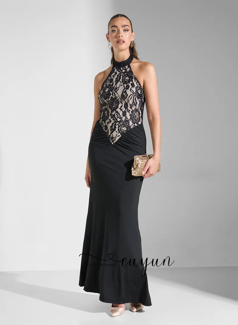 CUYUN Customized Black Sexy La - Women'S Formal Dinner Wear 评论和价格