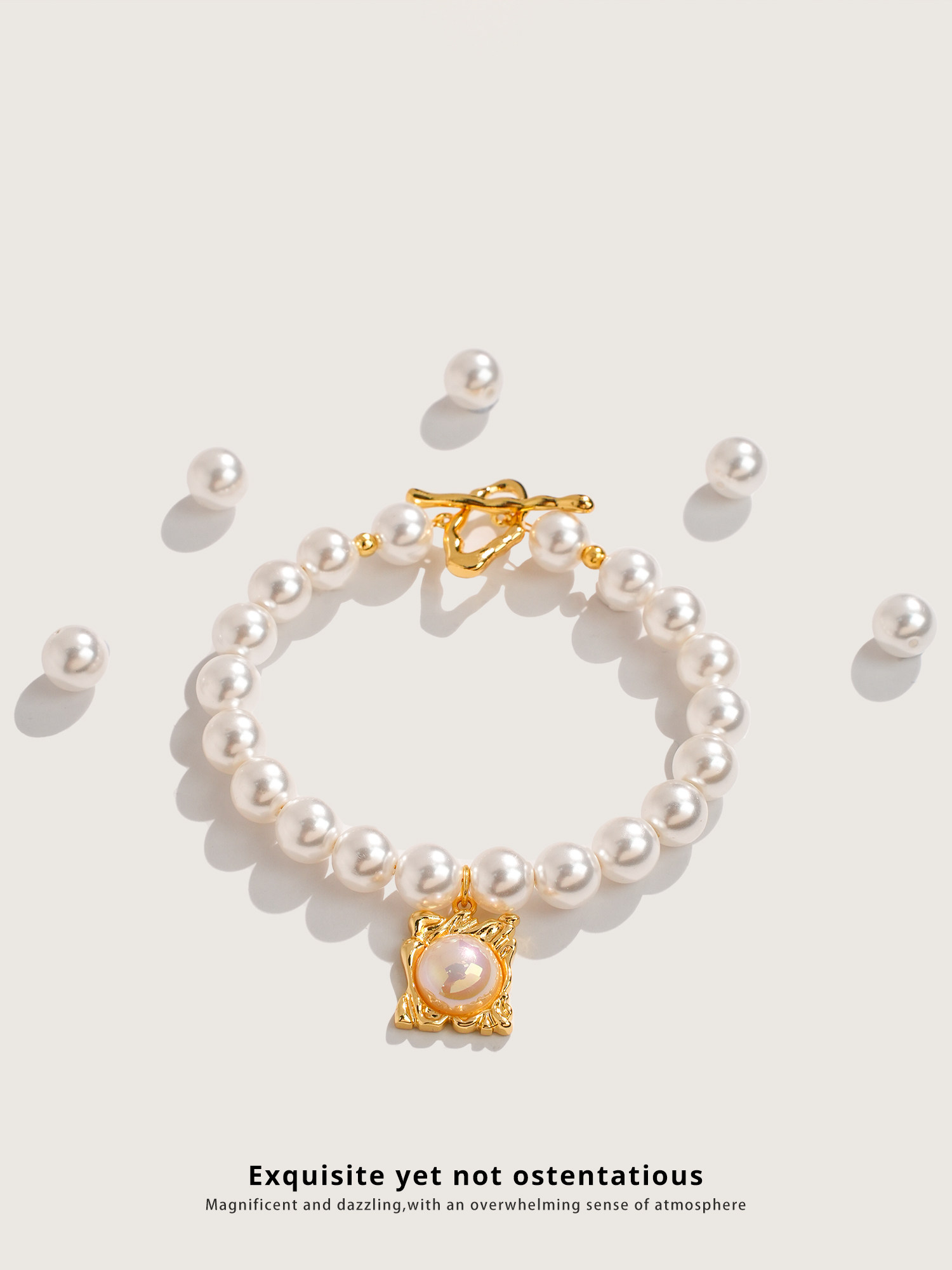 Copper Plated 18k Gold Plated  - Pearl Necklace Set 评论和价格