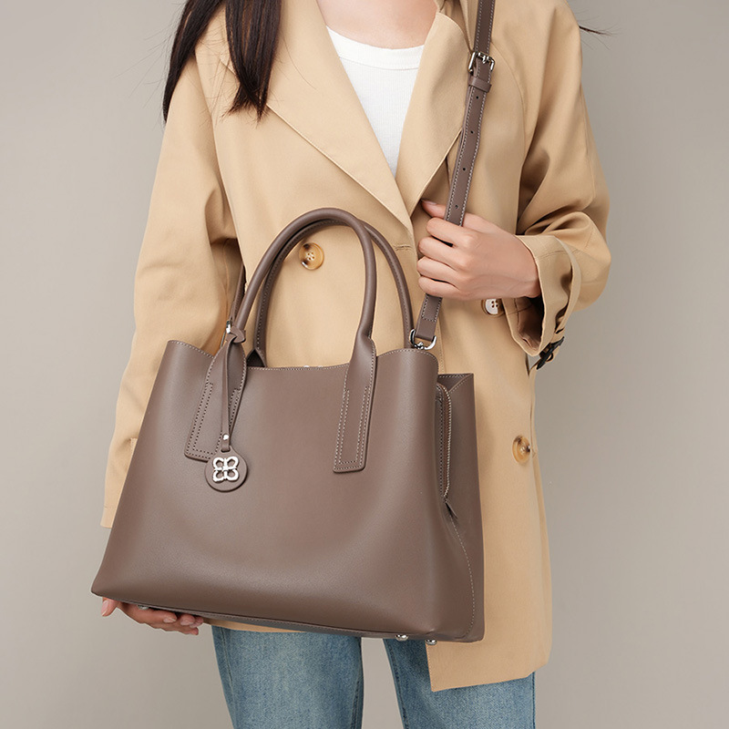 Women Black Genuine Leather St - Shoulder Bag Structured 评论和价格