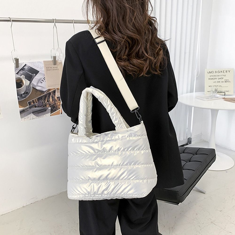 Women Puffer Tote Bag Quilted  - Shoulder Bag Structured 评论和价格