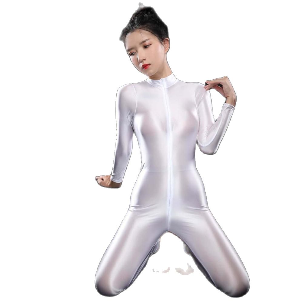 Sexy Shiny Long Sleeve Zipper  - Women'S Formal Wear Jumpsuit 评论和价格