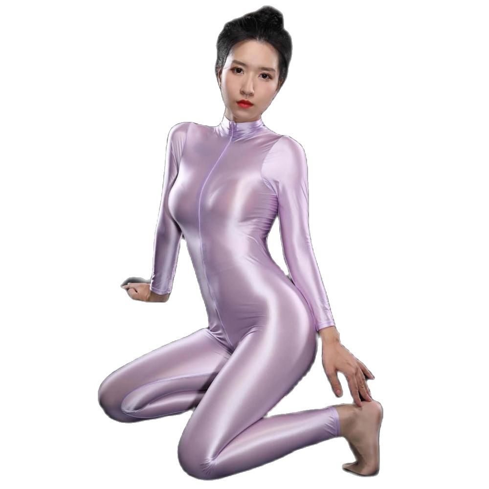 Sexy Shiny Long Sleeve Zipper  - Women'S Formal Wear Jumpsuit 评论和价格