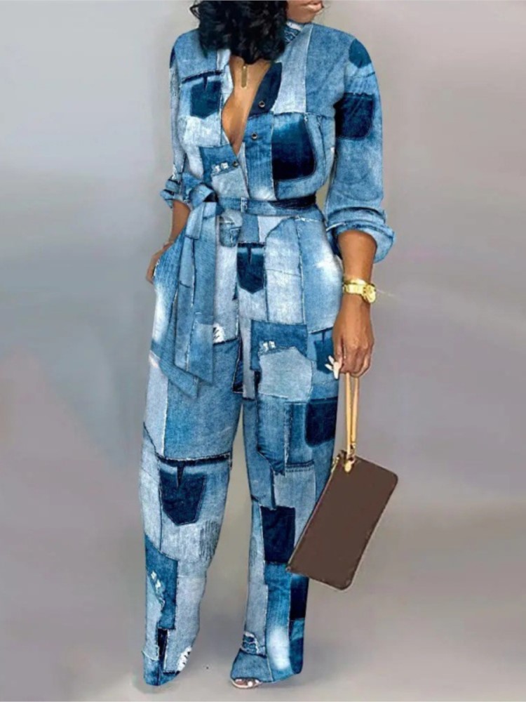 Women Fashion Letter Print Lon - Women'S Formal Wear Jumpsuit 评论和价格