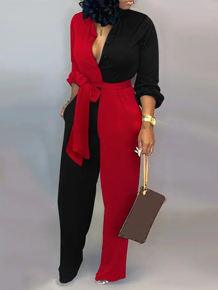 Women Fashion Letter Print Lon - Women'S Formal Wear Jumpsuit 评论和价格