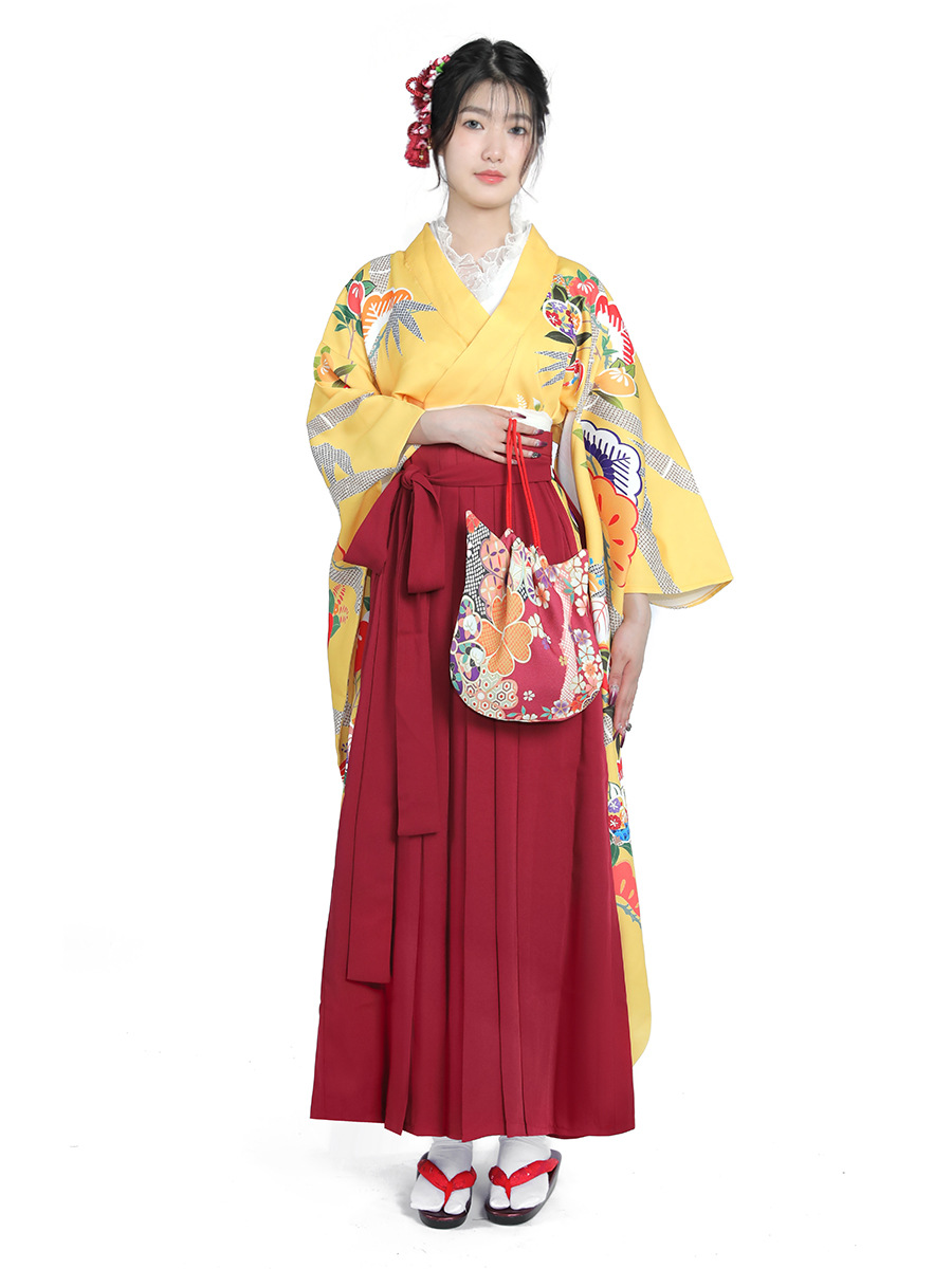 Women's Japanese Kimono Set Wa - Women Formal Wear For Graduation 评论和价格