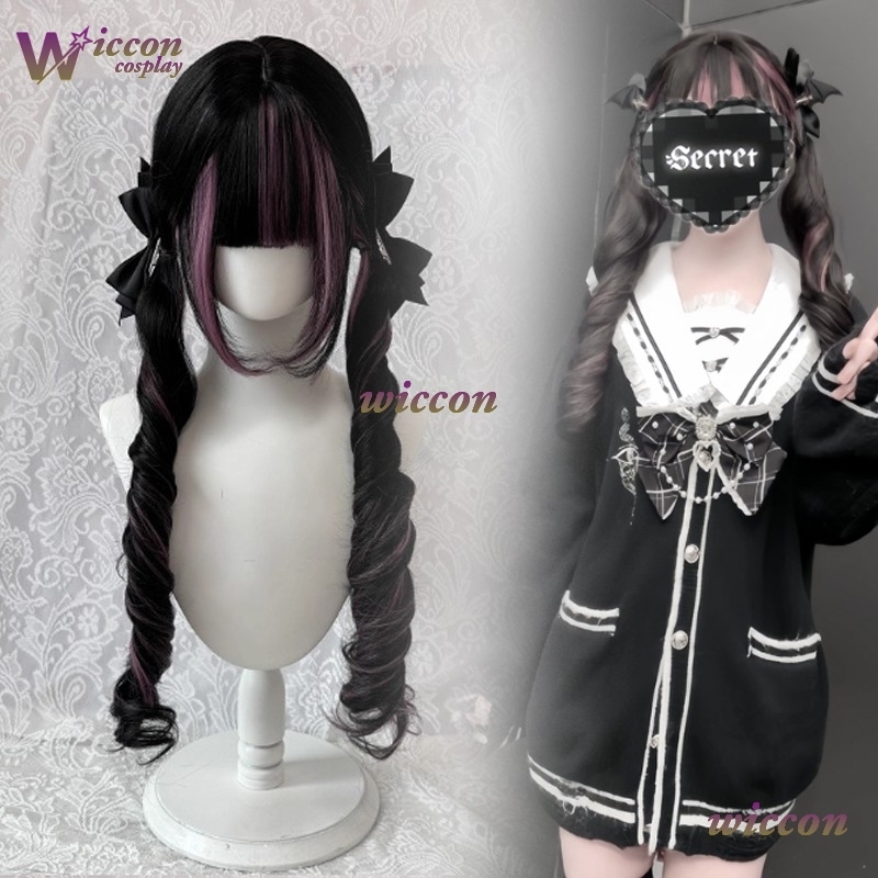 Comic ‌Black Wig with Pink Cos - Women'S Formal Wear Jumpsuit 评论和价格
