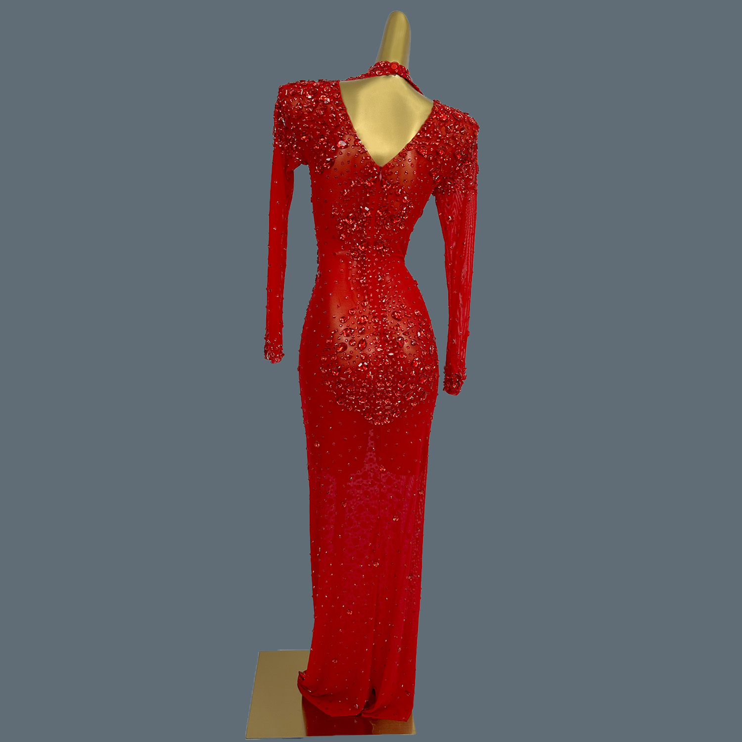 Sexy Sheer Mesh Formal Prom Lo - Women'S Formal Dinner Wear 评论和价格